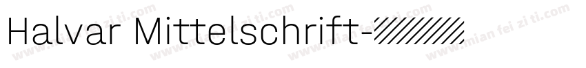 Halvar Mittelschrift字体转换